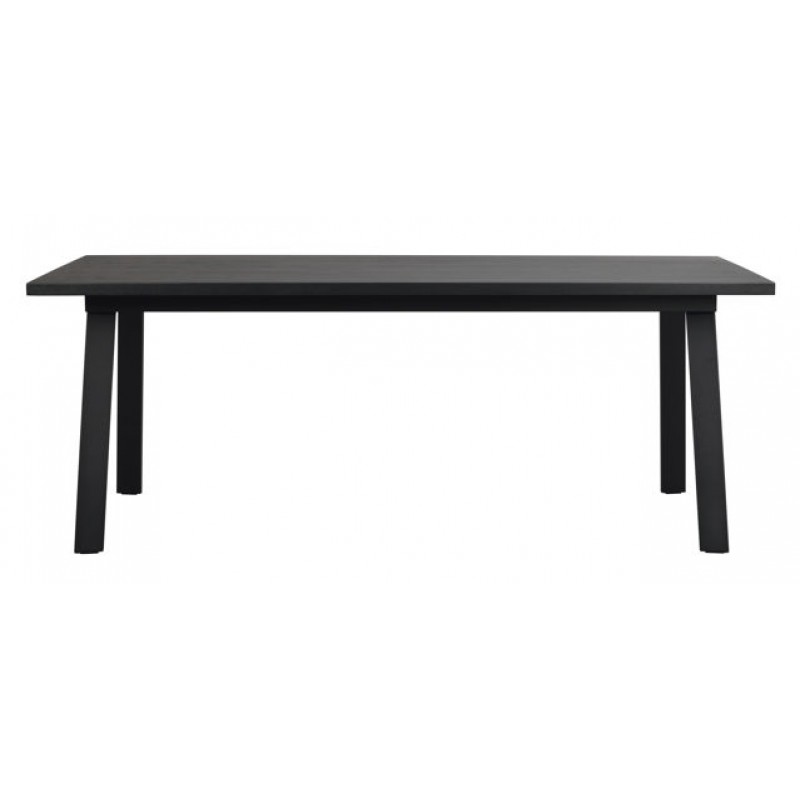 RO Winnipeg Extending Dining Table Black/Black